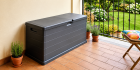 Skrzynia ogrodowa Omega 117x38x56 210L grafit  (5)