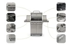 Grill Gazowy Nierdzewny  Paul 4+1 PREMIUM Ruszt Żeliwny  18.8 KW (12)