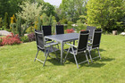 Zestaw mebli ogrodowych Pola stół + 6 krzeseł rozkładanych aluminium (17)