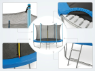 Trampolina ogrodowa Total Sport 244 cm 8FT z siatką wewnętrzną + drabinka (2)
