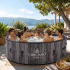 Jacuzzi Basen Ogrodowy Spa Corciano DROP-STICH 6 osobowe  180x65cm Twarde (4)