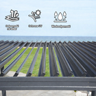 Pergola Altana Tarasowa Antracytowa z otwieranym dachem ALUMINIOWA 3x4m Corciano (4)