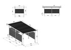 Wiata samochodowa Komplet z Blachami Bocznymi garaż Carport 549 x 287 x 238 cm  (4)