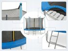 Trampolina ogrodowa Total Sport 244 cm 8FT z siatką wewnętrzną + drabinka (15)