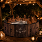 Jacuzzi Basen Ogrodowy Spa Corciano DROP-STICH 6 osobowe  180x65cm Twarde (10)