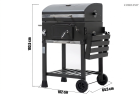 Grill ogrodowy węglowy ruszt żeliwny wózek Carbo - Angus PREMIUM (2)