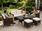 Zestaw Mebli ogrodowych Costa Corciano Sofa 3 osobowa 2 fotele i stolik komplet mebli (5)