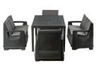 Zestaw Mebli Ogrodowych NAPOLI MINI 6 Rattan Antracyt (15)