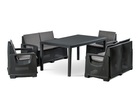 Zestaw Mebli Ogrodowych NAPOLI MINI 6 Rattan Antracyt (1)