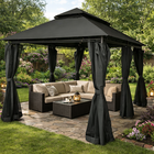 Pawilon namiot ogrodowy altana 3x4 m z oświetleniem LED MOSKITIERA  (4)