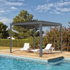 Pergola Tarasowa Antracytowa z otwieranym dachem ALUMINIOWA 3x3m Corciano (5)