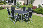 Zestaw mebli ogrodowych Pola stół + 6 krzeseł rozkładanych aluminium (16)