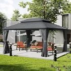 Pawilon Ogrodowy Tasmania 2 PREMIUM 3 x 4.26m Wiata ogrodowa Corciano Stalowy dach (5)