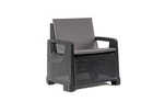 Zestaw Mebli Ogrodowych NAPOLI MINI 6 Rattan Antracyt (4)