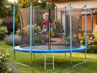 Trampolina ogrodowa Total Sport 244 cm 8FT z siatką wewnętrzną + drabinka (6)