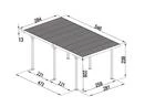 Wiata samochodowa Carport 540 x 285 x 230 cm Garaż samochodowy (5)