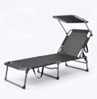 Leżak ogrodowy Osaka składany z daszkiem (1)