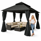 Pawilon namiot ogrodowy altana 3x4 m z oświetleniem LED MOSKITIERA  (3)