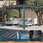 Pergola Tarasowa Antracytowa z otwieranym dachem ALUMINIOWA 3x3m Corciano (8)