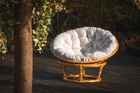 Fotel leżanka sofa Papasan czarna poduszka Corciano (2)