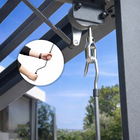 Pergola Altana Tarasowa Antracytowa z otwieranym dachem ALUMINIOWA 3x4m Corciano (2)