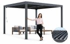 Pergola Tarasowa Antracytowa Altana z otwieranym dachem ALUMINIOWA 3x3m Corciano (12)