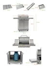 Grill Gazowy Nierdzewny  Paul 4+1 PREMIUM Ruszt Żeliwny  18.8 KW (11)