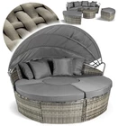 Wyspa Ogrodowa Bari Sofa Rattan leżanka łóżko polowe plażowe (1)