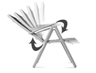 Zestaw mebli ogrodowych Pola stół + 8 krzeseł rozkładanych aluminium (7)