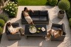 Zestaw Mebli ogrodowych Big Sofa Corciano Sofa 3 osobowa 2 fotele i stolik komplet mebli (3)
