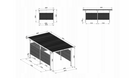 Wiata samochodowa Carport 549 x 287 x 238 cm Garaż samochodowy (3)