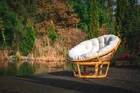 Fotel leżanka sofa Papasan czarna poduszka Corciano (10)
