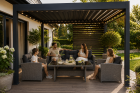 Zestaw Mebli ogrodowych Big Sofa Corciano Sofa 3 osobowa 2 fotele i stolik komplet mebli (2)