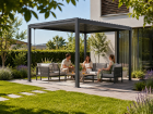 Pergola Tarasowa Antracytowa z otwieranym dachem ALUMINIOWA 3x3m Corciano (2)