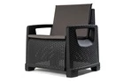 Zestaw Mebli Ogrodowych NAPOLI MINI 6 Rattan Antracyt (7)