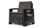 Zestaw Mebli Ogrodowych NAPOLI MINI 6 Rattan Antracyt (7)