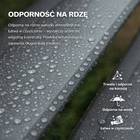 Pergola Altana Tarasowa Antracytowa z otwieranym dachem ALUMINIOWA 3x4m Corciano (12)